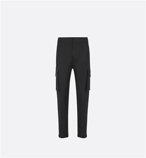 dior buckle cargo pants|Cargo Pants with 'CD' Buckle Black Cotton Faille .